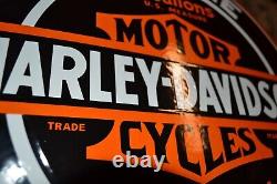 Plaque émaillée HARLEY-DAVIDSON 41 cm enamel sign emailschild