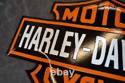 Plaque émaillée HARLEY-DAVIDSON moto enamel sign emailschild - 5535 cm