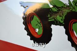 Plaque émaillée HOLDER service tracteur machine agricole enamel sign