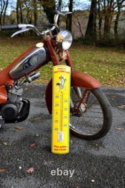 Plaque émaillée HUTCHINSON pneus thermomètre 65 cm emailschilder