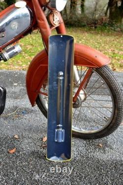 Plaque émaillée HUTCHINSON pneus thermomètre 65 cm emailschilder