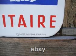 Plaque émaillée JERCANE produits vétérinaires, émaillerie ALSACIENNE STRASBOURG