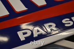 Plaque émaillée KERVOLINE huile -1 mètre- enamel sign emailschilder