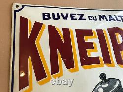 Plaque émaillée KNEIPP vers 1910 MALT Emailleschild Nestlé Kub Maggi