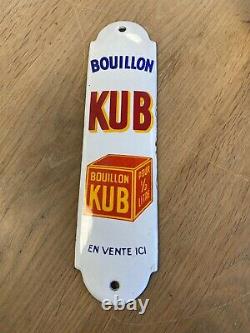 Plaque emaillee KUB Bouillon propreté