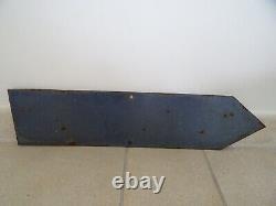Plaque émaillée LA BOUILLE GR 23 PANNEAU ROUTIER old enamel ART POPULAIRE