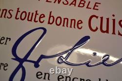 Plaque émaillée LIEBIG extrait de viande bouillon cuisine