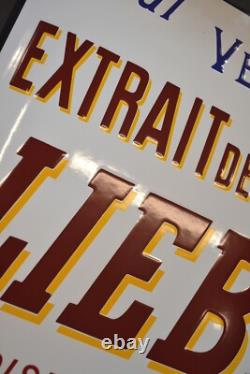 Plaque émaillée LIEBIG extrait de viande bouillon cuisine