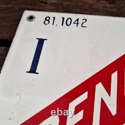 Plaque émaillée Licence I Loi du 24 septembre 1941
