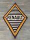Plaque emaillee Losange Renault Double Face