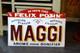 Plaque &eacute;maill&eacute;e MAGGI F&eacute;lix Potin bouillon arome alimentaire