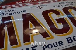 Plaque émaillée MAGGI Félix Potin bouillon arome alimentaire