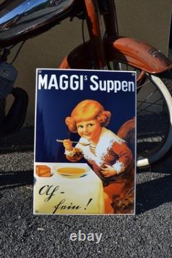 Plaque émaillée MAGGI SUPPEN bouillon emailschilder