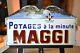 Plaque émaillée MAGGI potages bouillon enamel sign emailschild