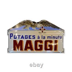 Plaque émaillée MAGGI potages bouillon enamel sign emailschild