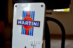 Plaque émaillée MARTINI RACING Porsche thermomètre hauteur 70 cm enamel sign