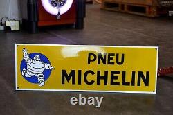 Plaque émaillée MICHELIN pneu ++ 6020 cm ++ enamel sign emailschild