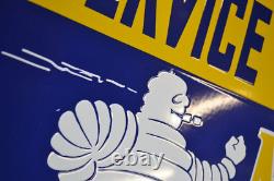 Plaque émaillée MICHELIN tires pneus service station enamel sign emailschild