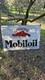 Plaque &eacute;maill&eacute;e MOBILOIL 1937 Enamel Garage