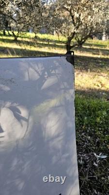 Plaque émaillée MOBILOIL 1937 Enamel Garage