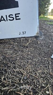 Plaque émaillée MOBILOIL 1937 Enamel Garage