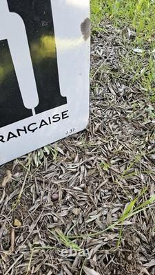 Plaque émaillée MOBILOIL 1937 Enamel Garage