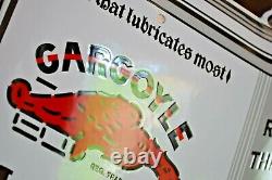 Plaque émaillée MOBILOIL gargoyle huiles Bidon ancien automobiles enamel sign