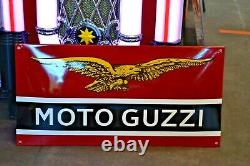 Plaque émaillée ++ MOTO GUZZI ++ enseigne moto enamel sign 6030 cm