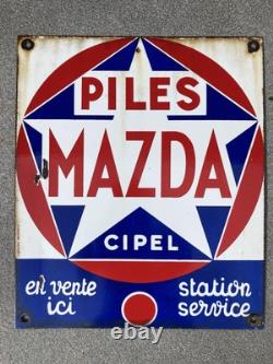 Plaque émaillée Mazda