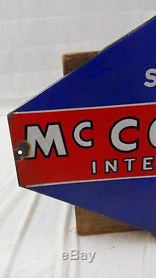 Plaque émaillée McCORMICK International IH/collection garage/old garage sign/