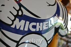 Plaque émaillée Michelin Bibendum pneu enamel sign