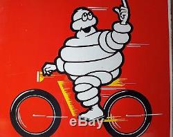 Plaque emaillée Michelin vélo
