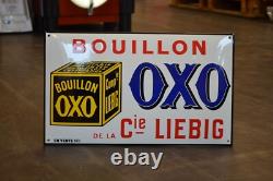 Plaque émaillée OXO liebig bouillon plaque alimentaire enamel sign