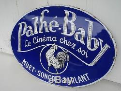Plaque émaillée PATHE BABY 1925