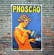 Plaque émaillée PHOSCAO petit déjeuner exquis enamel sign emailschild