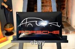 Plaque émaillée PORSCHE esquisse ++ 4025 cm ++ enamel sign emaischild