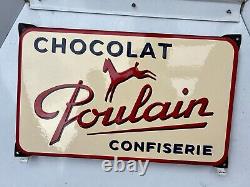 Plaque émaillée POULAIN