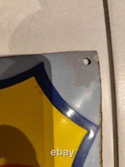 Plaque émaillée Philips radio Bombé Année 30 Signé L'émaillot gravure ORIGINAL