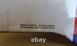 Plaque émaillée Pile Wonder 40 cm par 45 cm Emaillerie Alsacienne