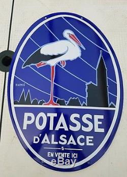 Plaque émaillée Potasse d'Alsace