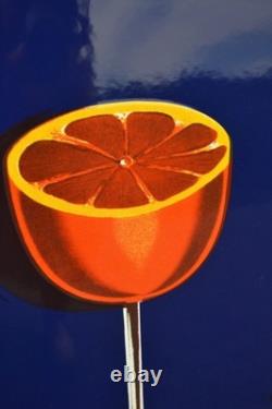 Plaque émaillée RIM jus d'orange boisson