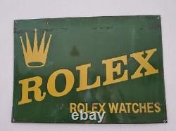 Plaque émaillée Rolex