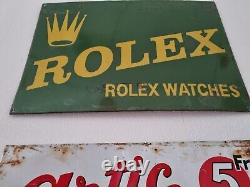 Plaque émaillée Rolex