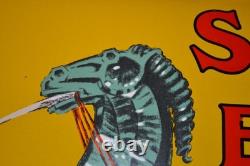 Plaque émaillée SHELL benzin auto oil essence et huile emailschilder