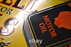 Plaque émaillée SHELL motor oil huile automobile enamel sign emailschild