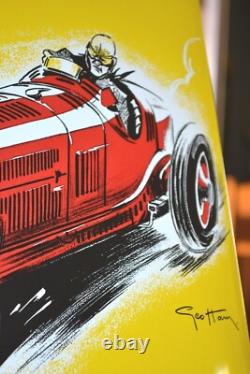 Plaque émaillée SHELL service voiture de course ancienne enamel sign emailschild