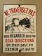 Plaque emaillee SNCF train ne traversez pas un train peut en cacher un autre TTB