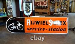 Plaque émaillée SOLEX RIJWIEL vélo ++ 1 mètre ++ enamel sign emailschild