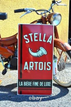 Plaque émaillée STELLA ARTOIS bière fine de luxe