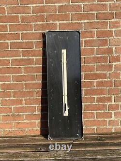 Plaque émaillée Thermomètre Huiles Labo vintage 32 x 99 cm